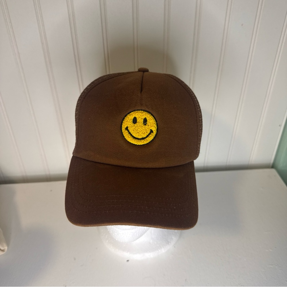 Chinatown Market Smiley Studios Trucker Hat Brown